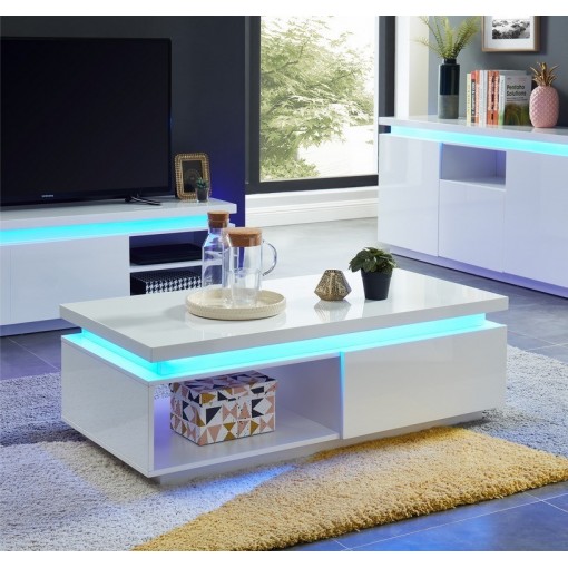 COSMOS.6 Table basse blanche