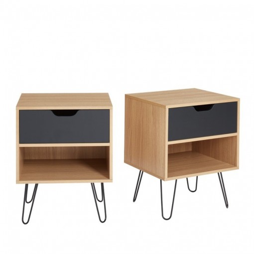 Lot de 2 tables de chevet DUO