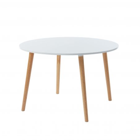 Table Extensible ORACLELaqué Blanc satiné L120-160cm