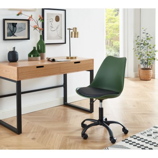 Chaise de bureau PANTONE À roulettes - Vert Olive L49cm