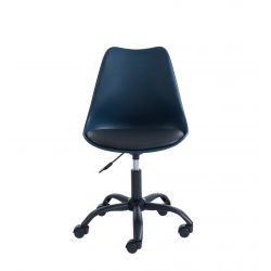 Chaise de bureau PANTONE À roulettes - Bleu nuit L49cm