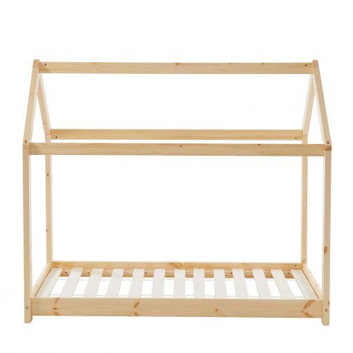 Lit enfant cabane TINY Bois Massif de pin naturel 70x140cm