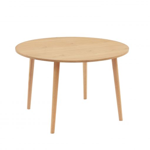 Table à manger ORATELLOplacage chêne 120cm