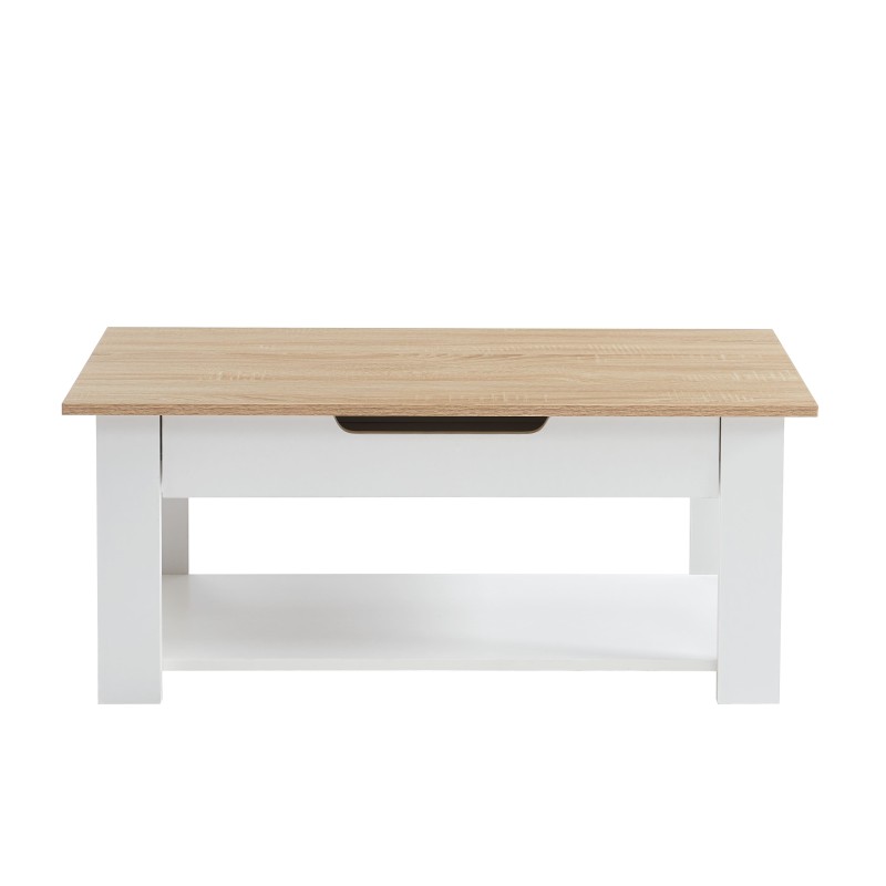 Table Basse UTICA Effet Chêne – Design épuré Pour Salon Moderne