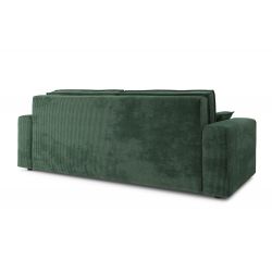 Canapé droit MARIUS convertiblevelours côtelé vert