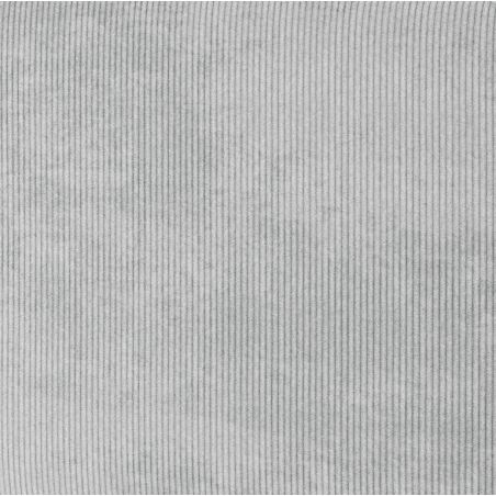 Canapé d'angle MARIUS convertible velours côtelé gris clair