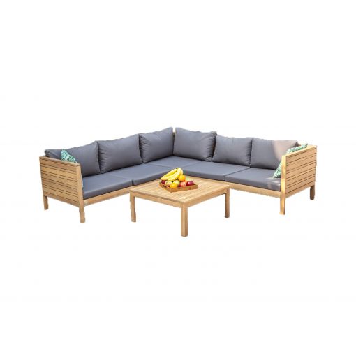 HAOGR2 sofa set table basse sofa d'angle coussin gris