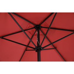 Parasol droit PANTONE ⌀3m Aluminium coloris rouge