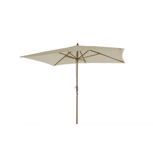 Parasol droit HOANI en bambou coloris lin clair