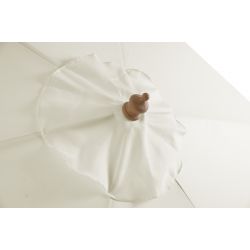 Parasol droit POEMA en bambou tissu lin clair