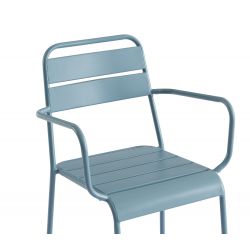 Lot de 2 chaises PANTONE Métal coloris bleu
