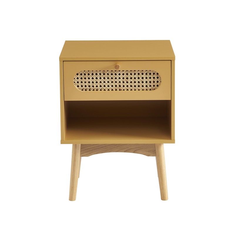 Nachtkastje M4 - 1 lade - Modern Sleep - Wild eiken Bianco