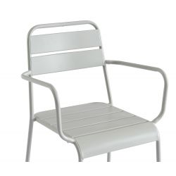Lot de 2 chaises PANTONE en aluminium gris glacier