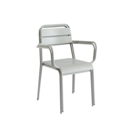 Lot de 2 chaises PANTONE en aluminium gris glacier