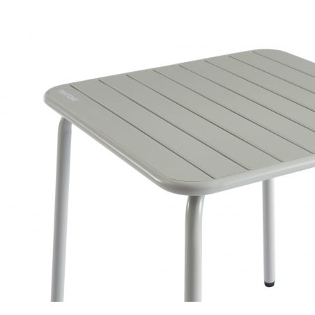 Table de jardin PANTONE en acier gris glacier 70x70 cm
