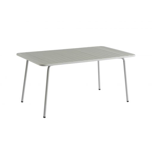 Table de jardin PANTONE en acier gris glacier 160x190 cm