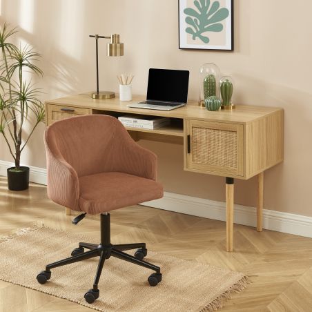 Chaise de bureau design terracotta