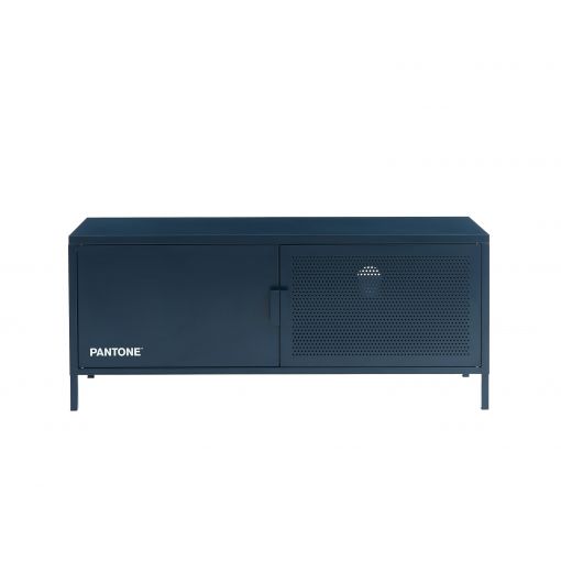 Meuble tv PANTONE métal bleu nuit l120 cm