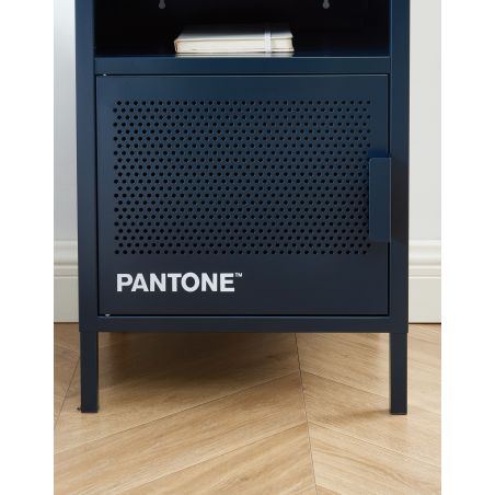 Table de chevet PANTONE métal bleu nuit 40cm