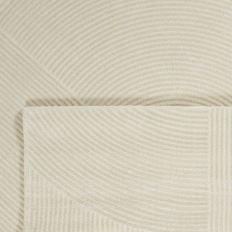 Tapis Olga crème motif géométrique 80x150 cm
