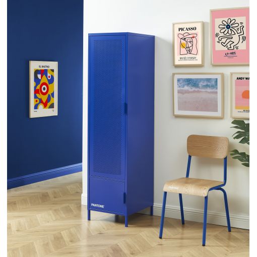 Vestiaire PANTONE métal bleu électrique h180cm