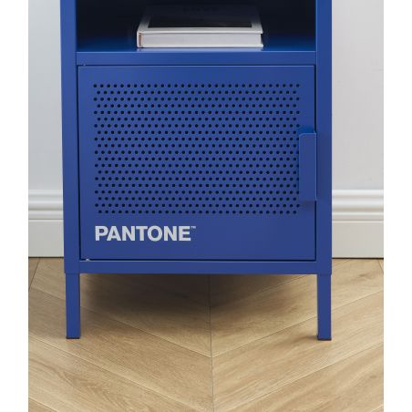 Table de chevet PANTONEmétal bleu électrique 40cm