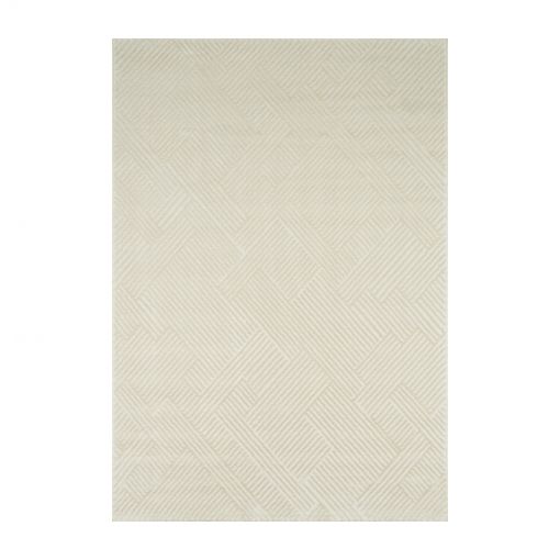 Tapis OLGA crème motif linéaire 80x150 cm