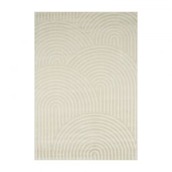 Tapis OLGA crème motif arc en ciel 80x150 cm
