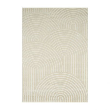 Tapis OLGA crème motif arc en ciel 200x290 cm