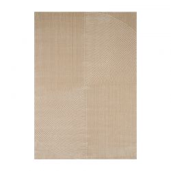 Tapis OLGA beige motif géométrique 80x150 cm