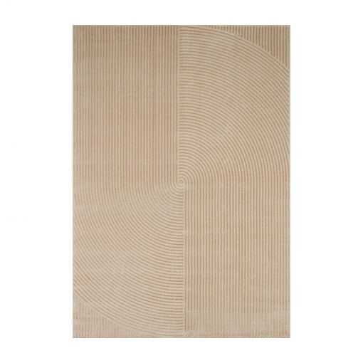 Tapis OLGA beige motif géométrique 80x150 cm