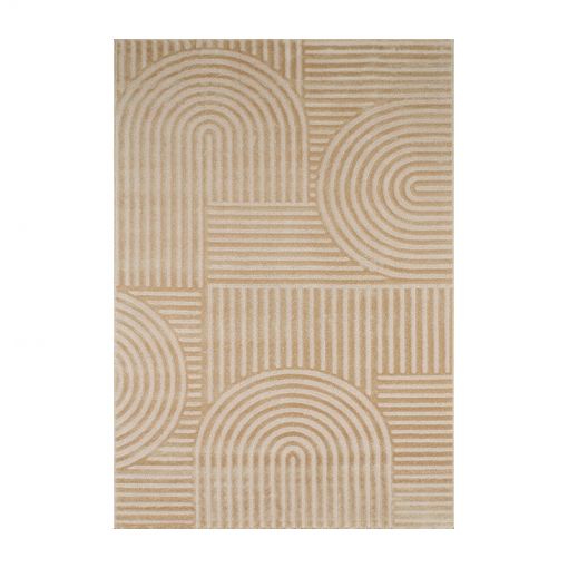 Tapis OLGA beige motif en relief 200x290 cm