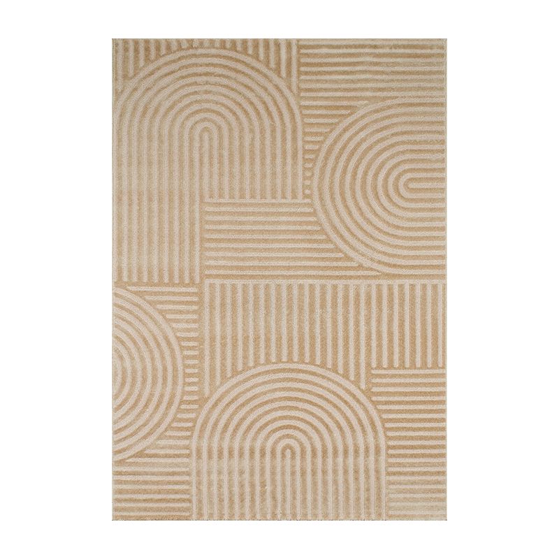 Tapis OLGA beige motif en relief 160x230 cm