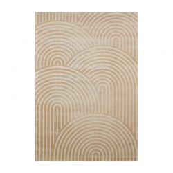Tapis OLGA beige motif arc en ciel 80x300 cm