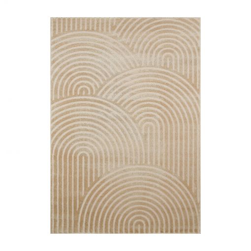 Tapis OLGA beige motif arc en ciel 160x230 cm