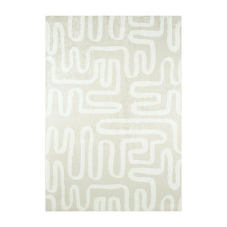 Tapis ALVA beige motif géométrique 120x160 cm