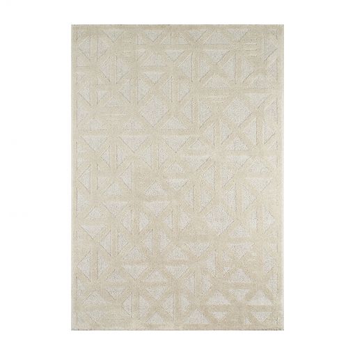 Tapis ELLA crème motif géométrique 120x170 cm