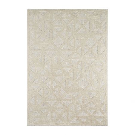 Tapis ELLA crème motif géométrique 160x230 cm