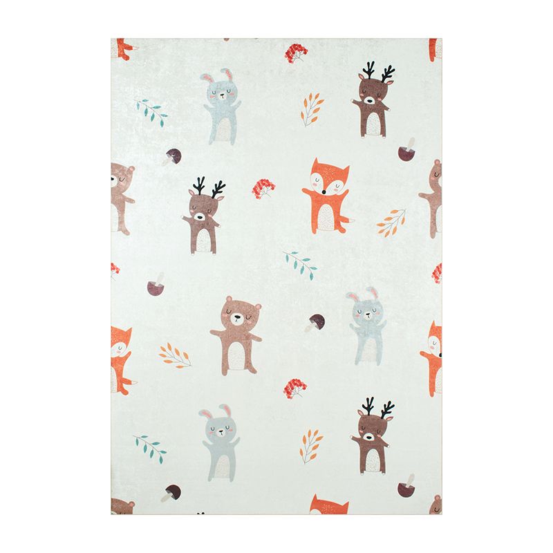 Tapis NOE crème motif animaux 160x230 cm