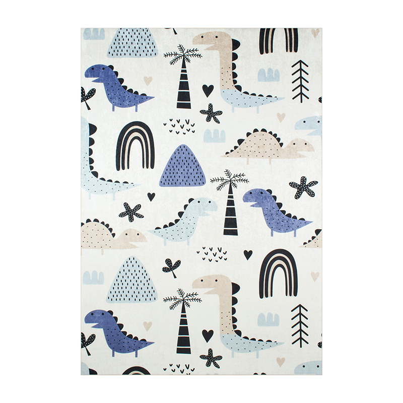 Tissu Peluche Minky Dinosaures - Bilateral, Brillant Dans Le Noir, 50 X 160 Cm, Idéal Pour Couvertures Et Vêtements