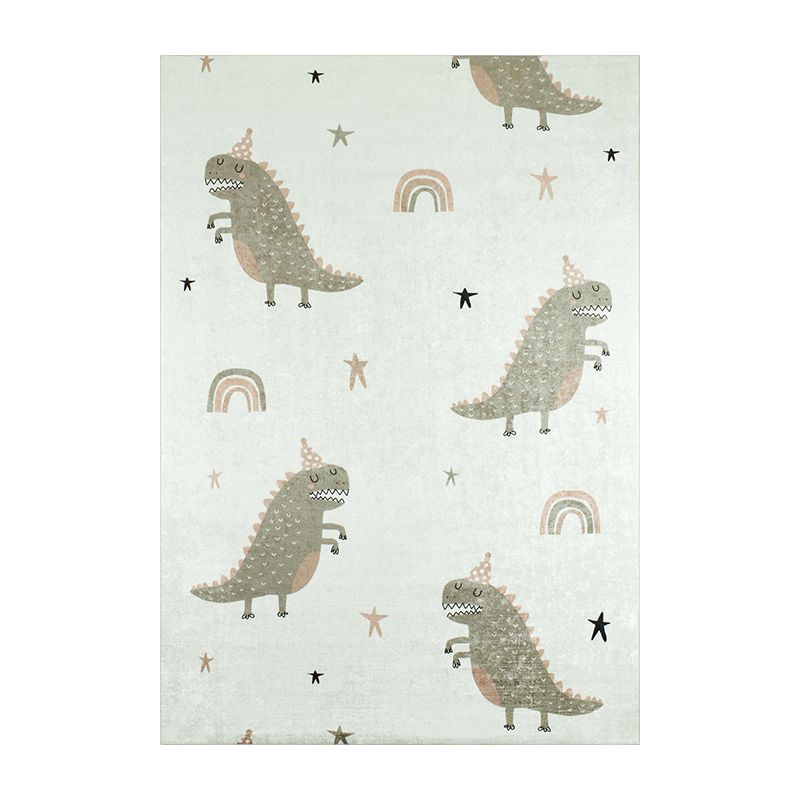 Tapis NOE vert motif dinosaures 80x150 cm