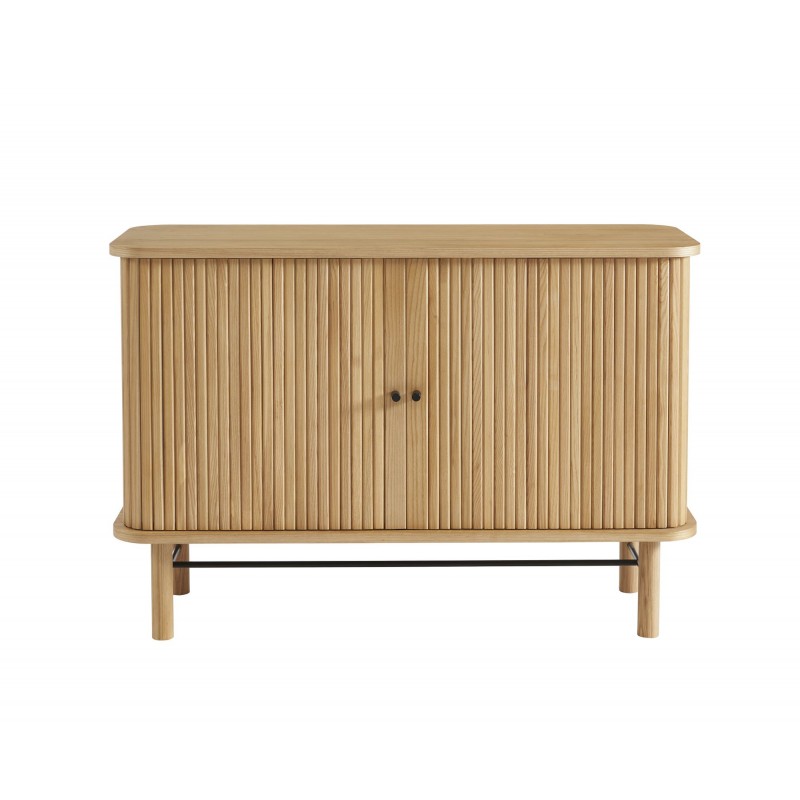 Buffet ERNEST frêne portes tambour 110cm