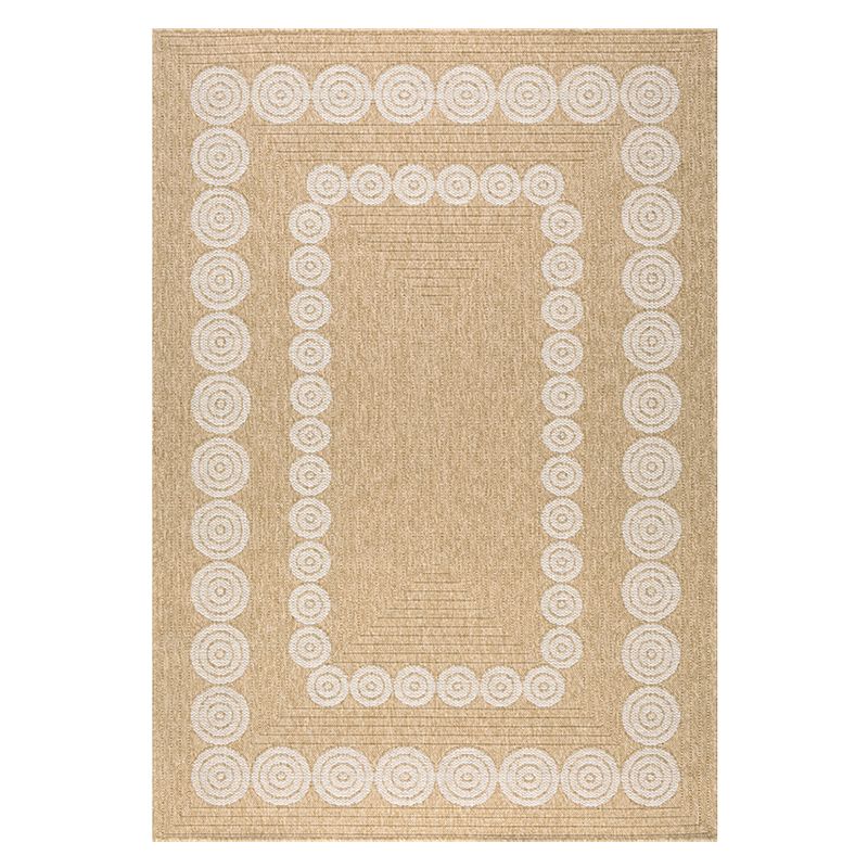 Tapis d'extérieur MALLORCA marron et blanc aspect jute 160x230cm