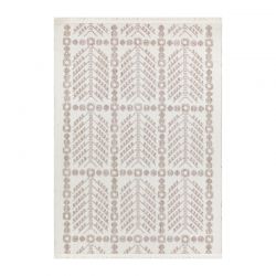 Tapis KUTA crème motif ethnique 120x170 cm