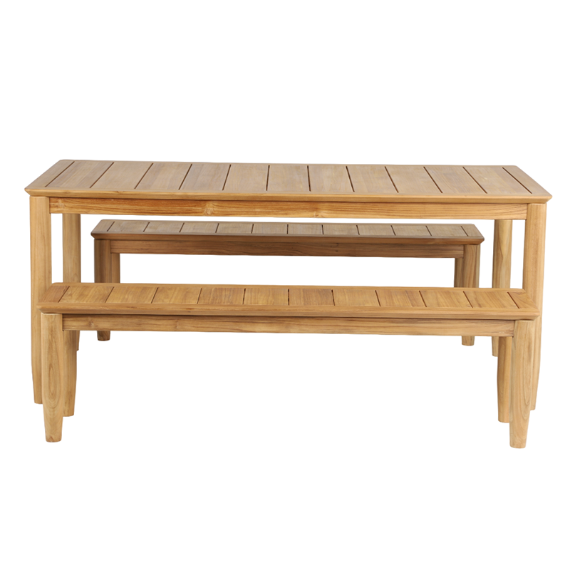 Table Et Bancs Enfant Pinolino – Bois Naturel, Extérieur, 105 Cm, 2 Places (neuf)