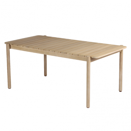 Table de jardin SAMOA 180 cm en bois d'acacia blanchi 100% FSC