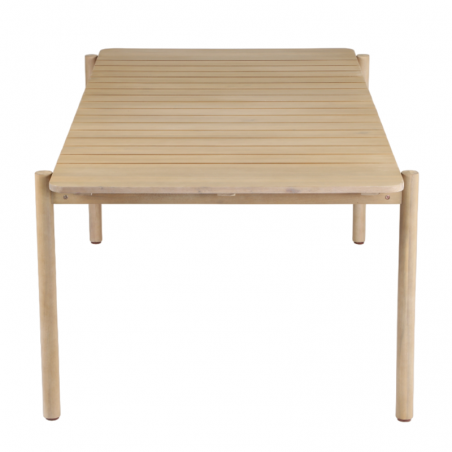 Table de jardin SAMOA 210 cm en bois d'acacia blanchi 100% FSC