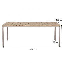 Table de jardin ASTI en bois d'acacia FSC200 cm