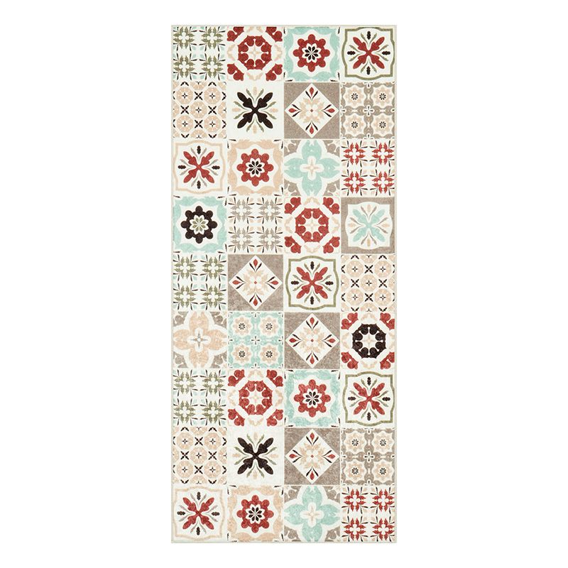 Tapis de cuisine YARA multi couleurs motif carreaux de ciment 50x100 cm