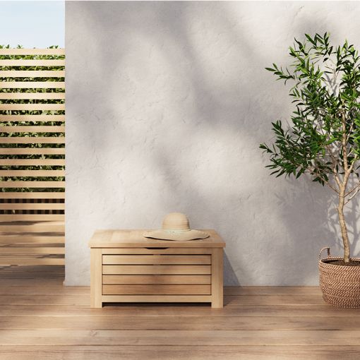 Coffre de jardin TERA en bois d'acacia 60x45x29 cm